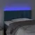 Produktbild 3 för Sänggavel LED blå 100 x 5 x 78/88 cm sammet