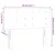 Produktbild 6 för Sänggavel LED rosa 100 x 5 x 78/88 cm sammet
