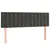 Produktbild 4 för Huvudgavel LED mörkgrå 144x5x78/88 cm sammet