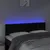 Produktbild 3 för Sänggavel LED svart 144x5x78/88 cm sammet