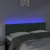 Produktbild 3 för Sänggavel LED mörkgrön 144x5x78/88 cm sammet