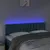 Produktbild 3 för Sänggavel LED mörkblå 144x5x78/88 cm sammet