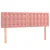 Produktbild 4 för Sänggavel LED rosa 144x5x78/88 cm sammet
