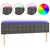 Produktbild 2 för Huvudgavel LED mörkgrå 160x5x78/88 cm sammet