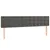 Produktbild 4 för Huvudgavel LED mörkgrå 160x5x78/88 cm sammet