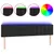 Produktbild 2 för Sänggavel LED svart 160x5x78/88 cm sammet