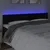 Produktbild 3 för Sänggavel LED svart 160x5x78/88 cm sammet