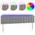 Produktbild 2 för Sänggavel LED ljusgrå 180x5x78/88 cm sammet