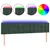 Produktbild 2 för Sänggavel LED mörkgrön 180x5x78/88 cm sammet