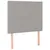 Produktbild 4 för Sänggavel LED ljusgrå 80x5x118/128 cm tyg