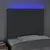 Produktbild 3 för Sänggavel LED mörkgrå 80x5x118/128 cm tyg