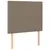 Produktbild 4 för Sänggavel LED taupe 90x5x118/128 cm tyg
