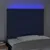 Produktbild 3 för Sänggavel LED blå 90x5x118/128 cm tyg