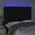Produktbild 3 för Sänggavel LED svart 144x5x118/128 cm tyg