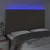 Produktbild 3 för Sänggavel LED taupe 144x5x118/128 cm tyg