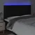 Produktbild 3 för Sänggavel LED svart 160x5x118/128 cm tyg