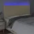 Produktbild 3 för Sänggavel LED gräddvit 160x5x118/128 cm tyg