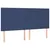 Produktbild 4 för Sänggavel LED blå 160x5x118/128 cm tyg