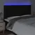 Produktbild 3 för Sänggavel LED svart 180x5x118/128 cm tyg