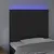 Produktbild 3 för Sänggavel LED svart 80x5x118/128 cm sammet