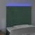Produktbild 3 för Sänggavel LED mörkgrön 80x5x118/128 cm sammet