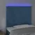 Produktbild 3 för Sänggavel LED mörkblå 80x5x118/128 cm sammet