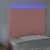 Produktbild 3 för Sänggavel LED rosa 80x5x118/128 cm sammet
