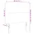 Produktbild 6 för Sänggavel LED rosa 80x5x118/128 cm sammet
