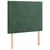 Produktbild 4 för Sänggavel LED mörkgrön 90x5x118/128 cm sammet
