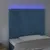 Produktbild 3 för Sänggavel LED mörkblå 90x5x118/128 cm sammet