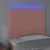 Produktbild 3 för Sänggavel LED rosa 90x5x118/128 cm sammet