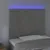 Produktbild 3 för Sänggavel LED ljusgrå 100x5x118/128 cm sammet