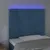 Produktbild 3 för Sänggavel LED mörkblå 100x5x118/128 cm sammet
