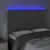 Produktbild 3 för Sänggavel LED mörkgrå 144x5x118/128 cm sammet