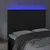 Produktbild 3 för Sänggavel LED svart 144x5x118/128 cm sammet