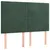 Produktbild 4 för Sänggavel LED mörkgrön 144x5x118/128 cm sammet