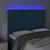 Produktbild 3 för Sänggavel LED mörkblå 144x5x118/128 cm sammet