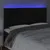 Produktbild 3 för Sänggavel LED svart 160x5x118/128 cm sammet