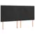 Produktbild 4 för Sänggavel LED svart 180x5x118/128 cm sammet