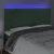 Produktbild 3 för Sänggavel LED mörkgrön 180x5x118/128 cm sammet
