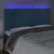 Produktbild 3 för Sänggavel LED mörkblå 180x5x118/128 cm sammet