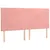 Produktbild 4 för Sänggavel LED rosa 180x5x118/128 cm sammet