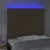 Produktbild 3 för Sänggavel LED brun 80x5x118/128 cm konstläder