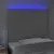 Produktbild 3 för Sänggavel LED grå 80x5x118/128 cm konstläder