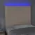 Produktbild 3 för Sänggavel LED cappuccino 80x5x118/128 cm konstläder