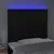 Produktbild 3 för Sänggavel LED svart 90x5x118/128 cm konstläder
