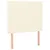 Produktbild 4 för Sänggavel LED gräddvit 90x5x118/128 cm konstläder