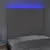 Produktbild 3 för Sänggavel LED grå 90x5x118/128 cm konstläder