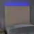 Produktbild 3 för Sänggavel LED cappuccino 100x5x118/128 cm konstläder