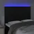 Produktbild 3 för Sänggavel LED svart 144x5x118/128 cm konstläder